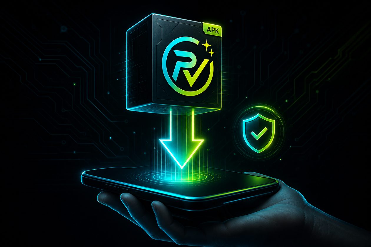 Original illustration of PakVIP APK download with shield